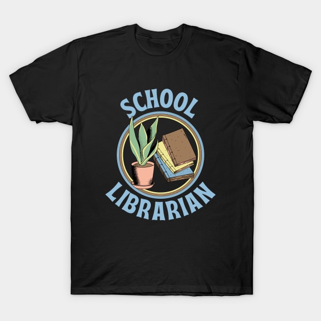 School Librarian T-Shirt T-Shirt by radicalreads